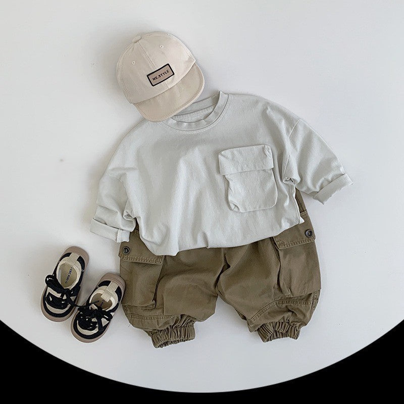 1-5thn | Tshirt Kaos Korea Basic Lengan Panjang Oblong Anak Laki-laki Pakaian Bayi MYTT catalog TAH