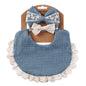 2 BANDANA + 1 BIB | SLABBER PITA HEADBAND BAYI SET CELEMEK TATAKAN LIUR ANAK catalog QUIN NK