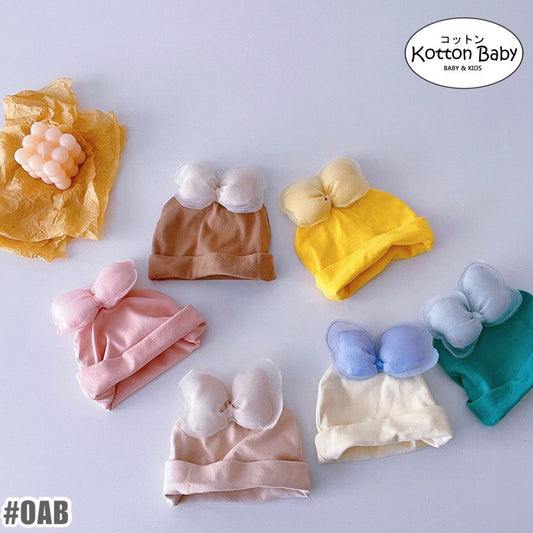 [SALE] 0-2 thn || Topi Bayi Newborn Anak Polos Kupluk Karakter Lucu Emen Anak Impor Catalog OIMG OAB
