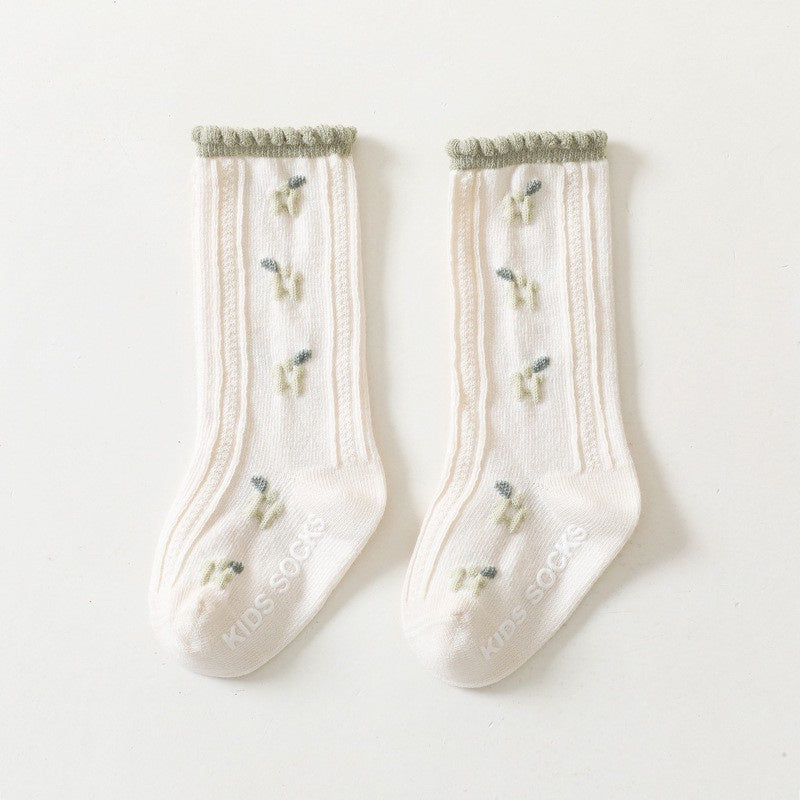 0-3 thn | KAOS KAKI RUFFLE BAYI ANAK IMPOR NEWBORN SOCKS PEREMPUAN catalog QN QBC