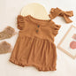 TINYME (free bandana) 0-12bln JUMPER RUFFLE BASIC BAYI | JUMPSUIT ROMPER BAJU PAKAIAN ANAK BABY catalog TMTM Ariel