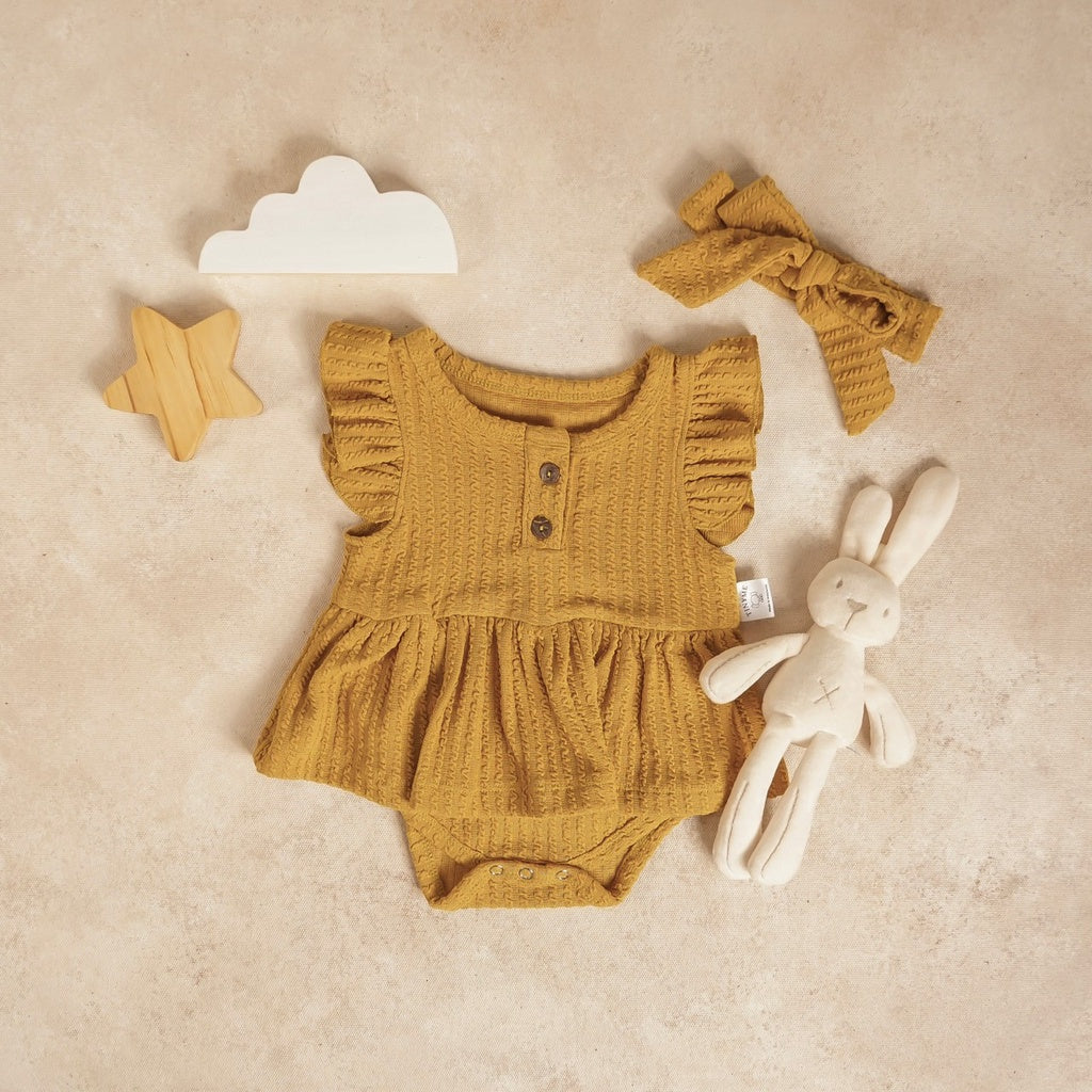 TINYME (free bandana) 0-12bln JUMPER RUFFLE BASIC BAYI | JUMPSUIT ROMPER BAJU PAKAIAN ANAK BABY catalog TMTM Nicole