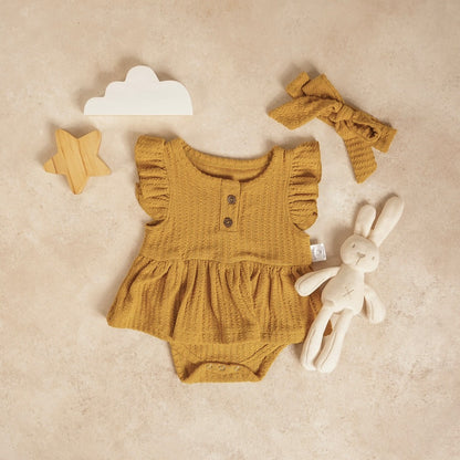 TINYME (free bandana) 0-12bln JUMPER RUFFLE BASIC BAYI | JUMPSUIT ROMPER BAJU PAKAIAN ANAK BABY catalog TMTM Nicole