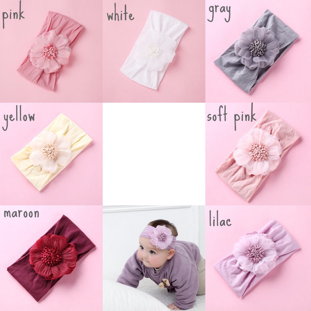 (Big Bow) Bandana bayi headband jumbo premium import bunga pita anak perempuan catalog jbay JB T