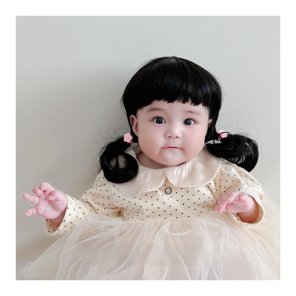 0-3 thn || Topi Wig Korea Bayi Rambut Palsu Newborn Anak Polos Kupluk Karakter Lucu Emen Anak Impor Catalog OIMG OBK