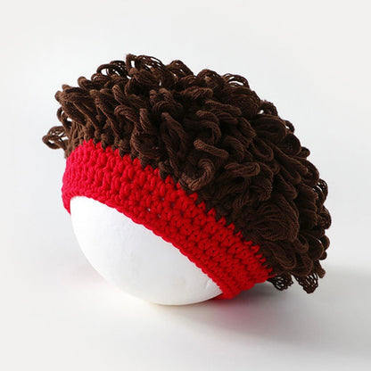 0-3 thn || Topi Wig Korea Bayi Rambut Palsu Newborn Anak Polos Kupluk Karakter Lucu Emen Anak Impor Catalog OIMG OK