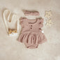 TINYME (free bandana) 0-12bln JUMPER RUFFLE BASIC BAYI | JUMPSUIT ROMPER BAJU PAKAIAN ANAK BABY catalog TMTM Nicole