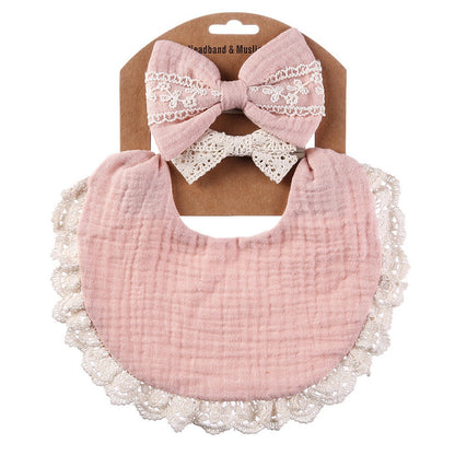 2 BANDANA + 1 BIB | SLABBER PITA HEADBAND BAYI SET CELEMEK TATAKAN LIUR ANAK catalog QUIN NK