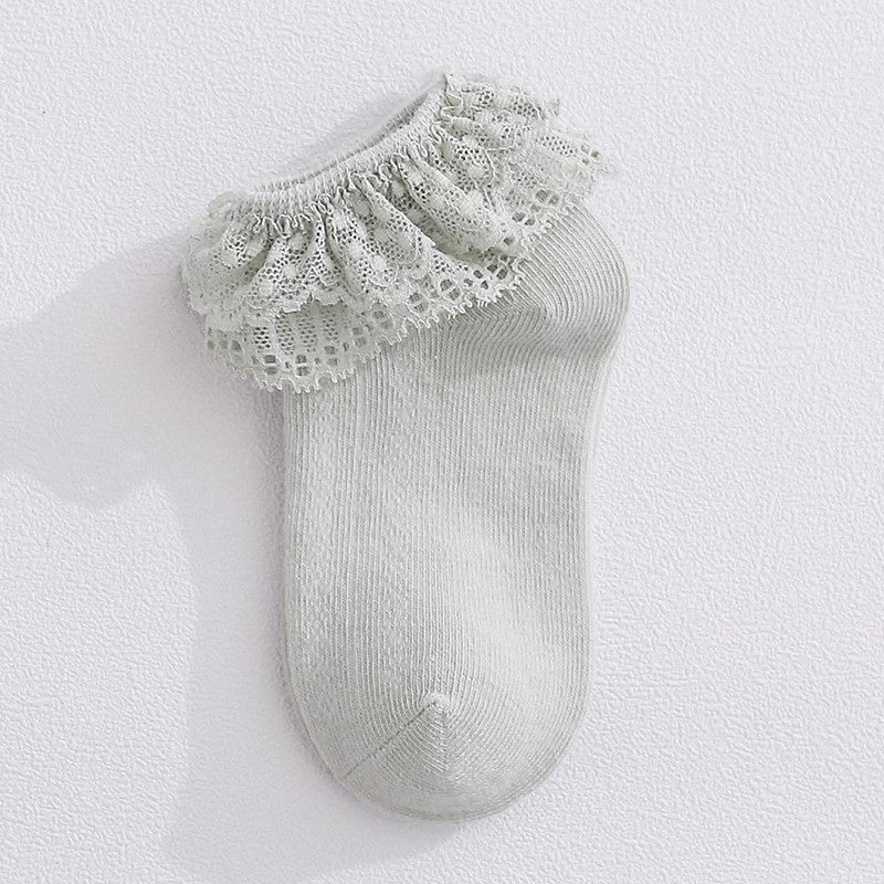 0-3 thn | KAOS KAKI RUFFLE BAYI ANAK IMPOR NEWBORN SOCKS PEREMPUAN catalog QN QY