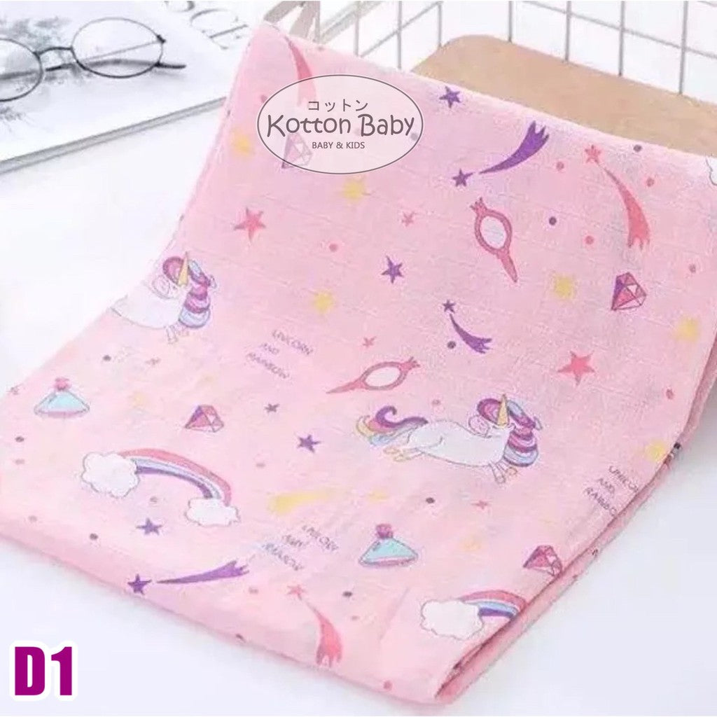 [120x110] Kain Bedong Muslin Bayi | Baby Swaddle Muslin Bamboo | Selimut Bayi Catalog DE