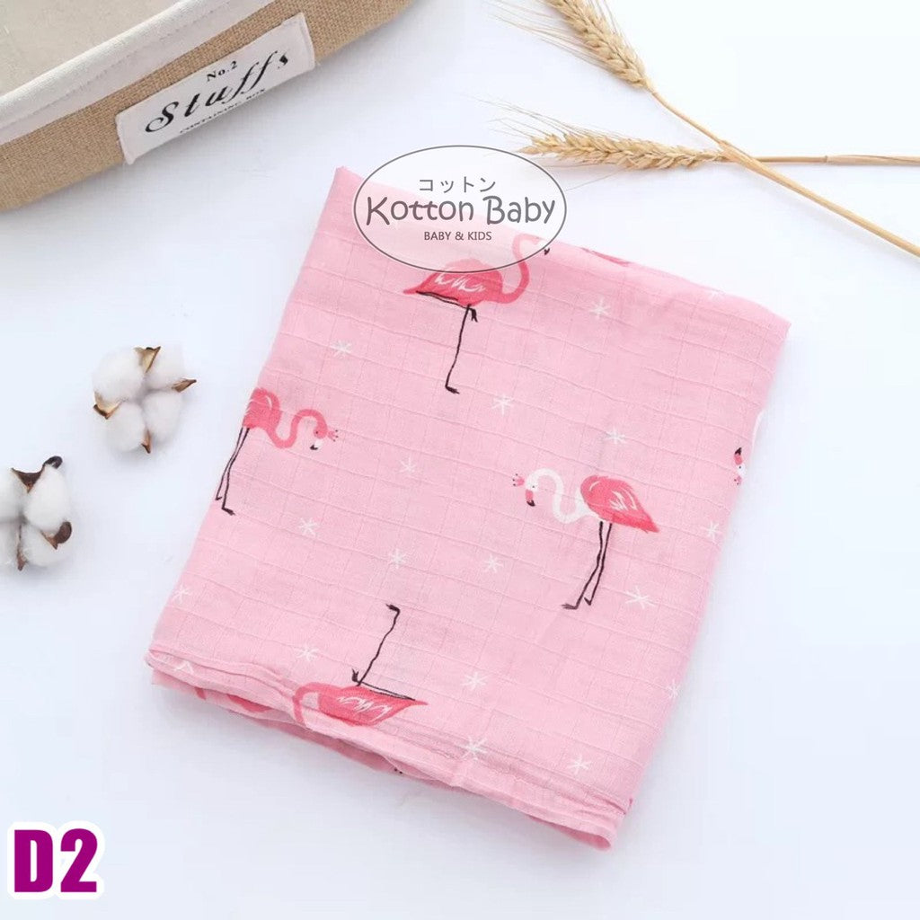 [120x110] Kain Bedong Muslin Bayi | Baby Swaddle Muslin Bamboo | Selimut Bayi Catalog DE