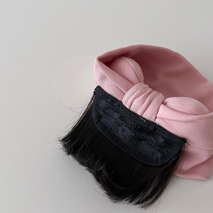 0-3 thn || Bandana Wig Korea Poni Rambut Palsu Topi Cepol Bayi Newborn Anak Catalog JNWG WA