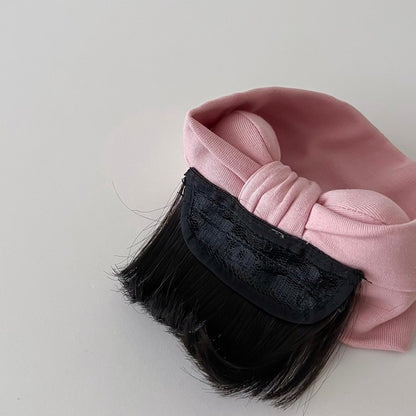 0-3 thn || Bandana Wig Korea Poni Rambut Palsu Topi Cepol Bayi Newborn Anak Catalog JNWG WA