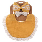 2 BANDANA + 1 BIB | SLABBER PITA HEADBAND BAYI SET CELEMEK TATAKAN LIUR ANAK catalog QUIN NK