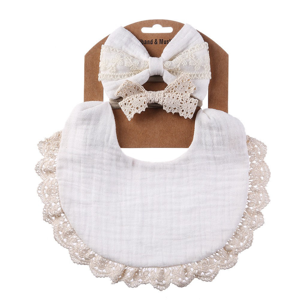 2 BANDANA + 1 BIB | SLABBER PITA HEADBAND BAYI SET CELEMEK TATAKAN LIUR ANAK catalog QUIN NK