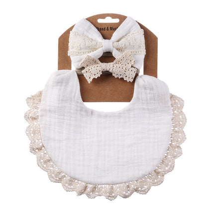 2 BANDANA + 1 BIB | SLABBER PITA HEADBAND BAYI SET CELEMEK TATAKAN LIUR ANAK catalog QUIN NK