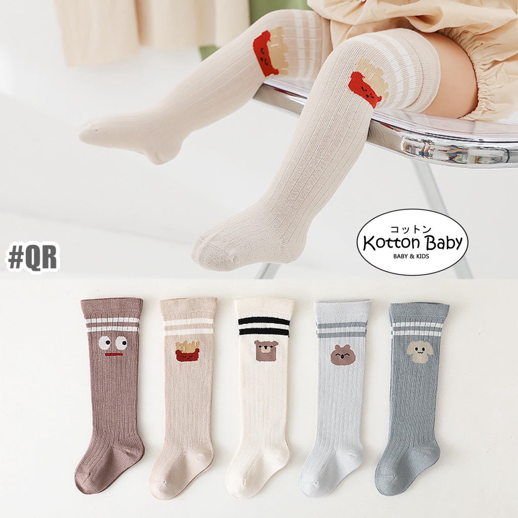 [SALE] 0-3 thn | KAOS KAKI BAYI ANAK IMPOR NEWBORN SOCKS  catalog QN QR