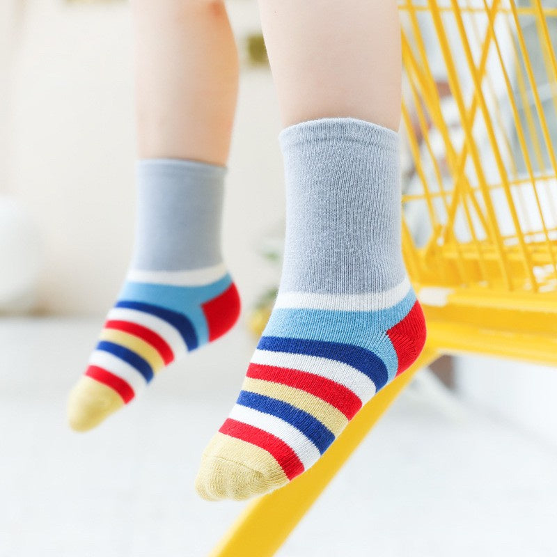 [SALE] [5 PSG] 0-3 thn | KAOS KAKI BAYI BASIC ANAK IMPOR SOCKS LUCU KARAKTER KARTUN UNISEX Catalog QN QBA