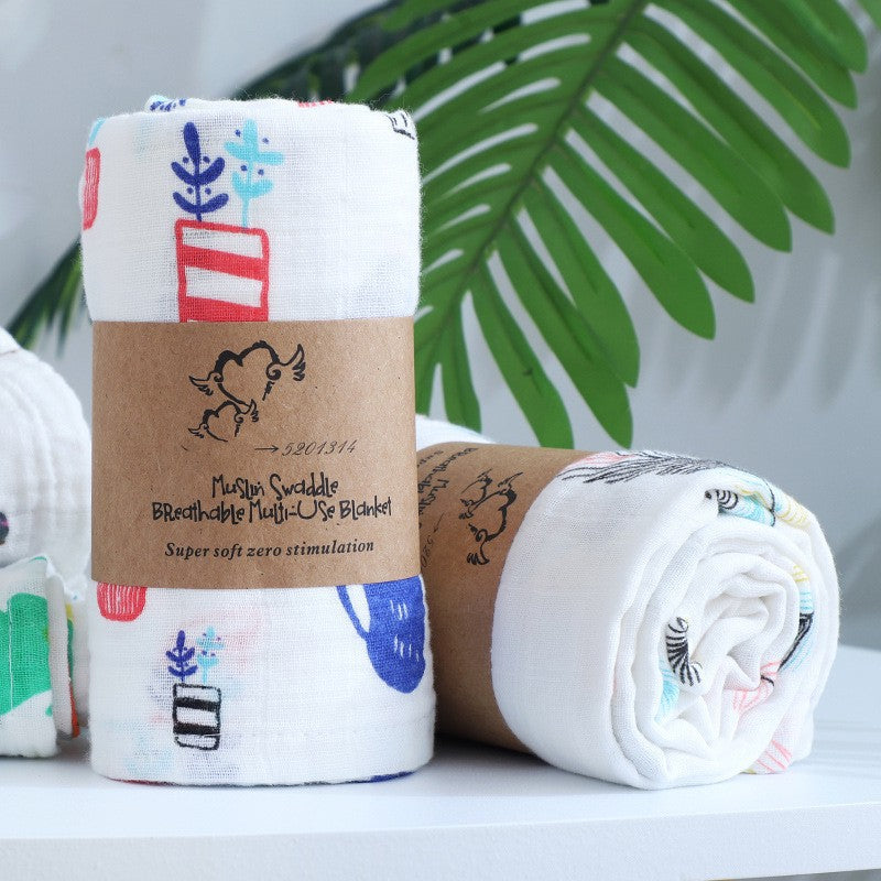 [120x110] Kain Bedong Muslin Bayi | Baby Swaddle Muslin Bamboo | Selimut Bayi Catalog DE