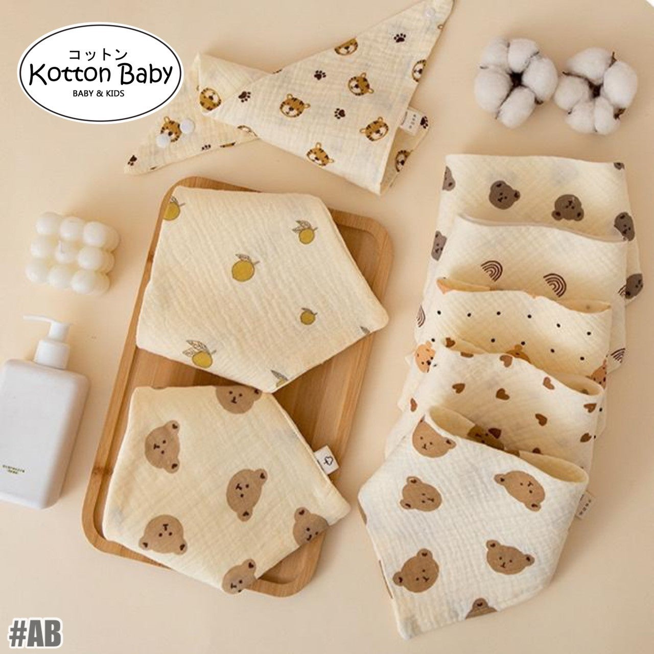 Premium BIB SLABBER BUNGA BAYI SET CELEMEK TATAKAN LIUR ANAK catalog BEDONG AB