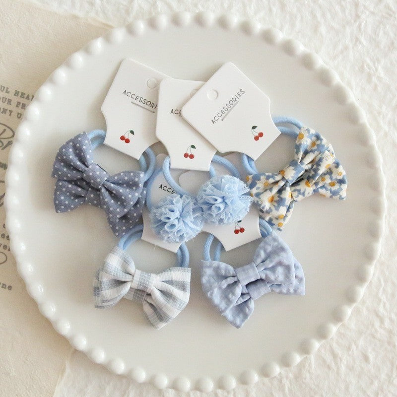 (5psg) Set Ikat rambut | Pita Karet Rambut | bayi anak import perempuan aksesoris catalog ATSP AF