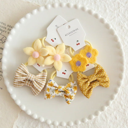 (5psg) Set Ikat rambut | Pita Karet Rambut | bayi anak import perempuan aksesoris catalog ATSP AF