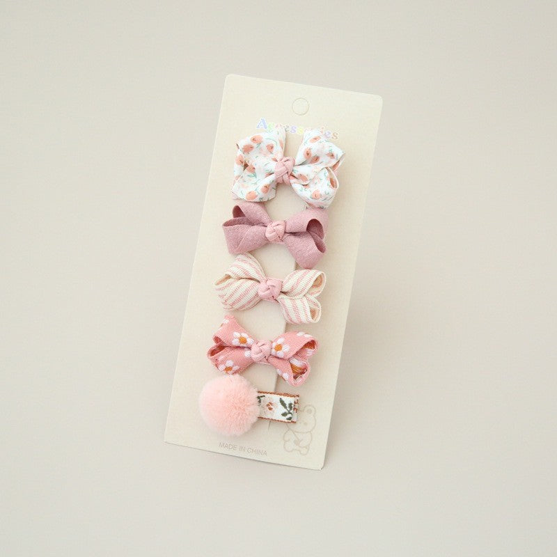 (isi 5pcs) Set Jepitan rambut | Pita Rambut | bayi anak bunga import perempuan aksesoris catalog AG