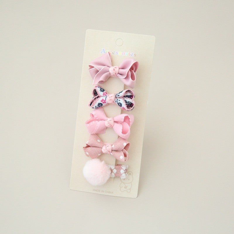 (isi 5pcs) Set Jepitan rambut | Pita Rambut | bayi anak bunga import perempuan aksesoris catalog AG