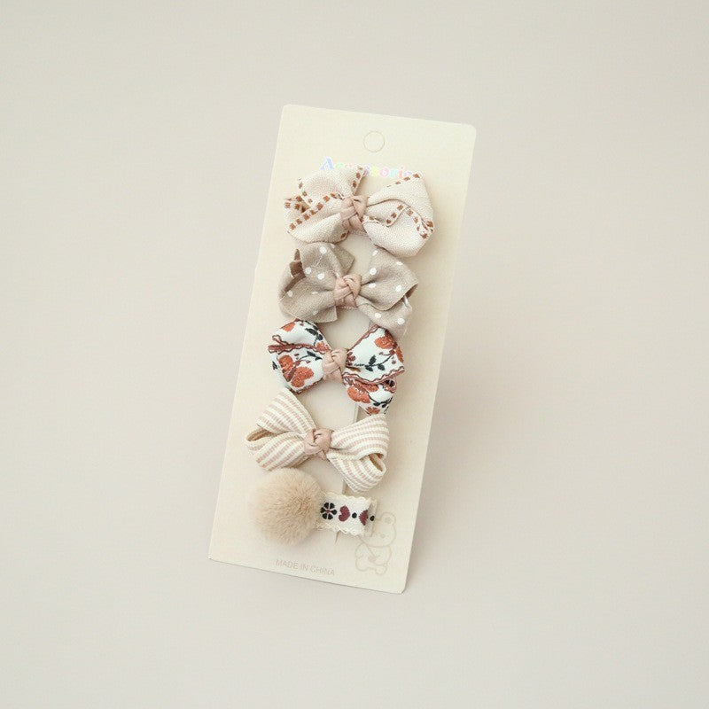 (isi 5pcs) Set Jepitan rambut | Pita Rambut | bayi anak bunga import perempuan aksesoris catalog AG
