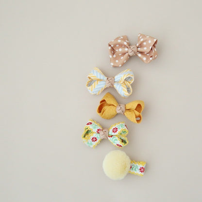 (isi 5pcs) Set Jepitan rambut | Pita Rambut | bayi anak bunga import perempuan aksesoris catalog AG