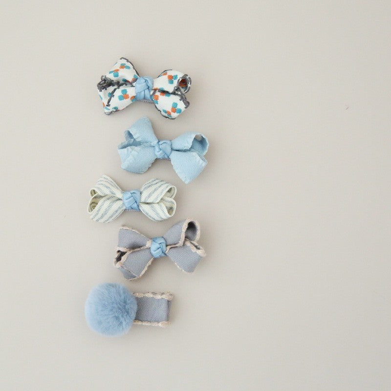 (isi 5pcs) Set Jepitan rambut | Pita Rambut | bayi anak bunga import perempuan aksesoris catalog AG