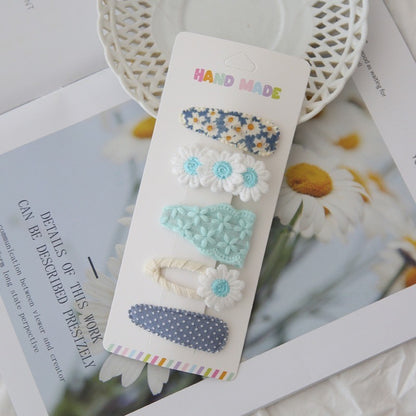 (isi 5pcs) Set Jepitan rambut | Pita Rambut | bayi anak bunga import perempuan aksesoris catalog AH