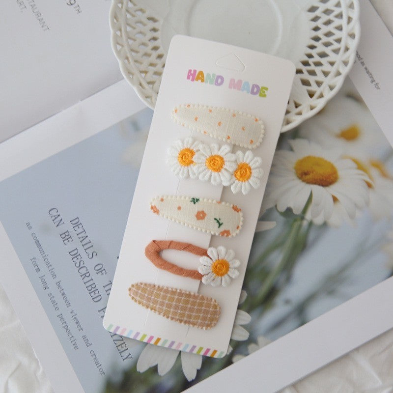 (isi 5pcs) Set Jepitan rambut | Pita Rambut | bayi anak bunga import perempuan aksesoris catalog AH