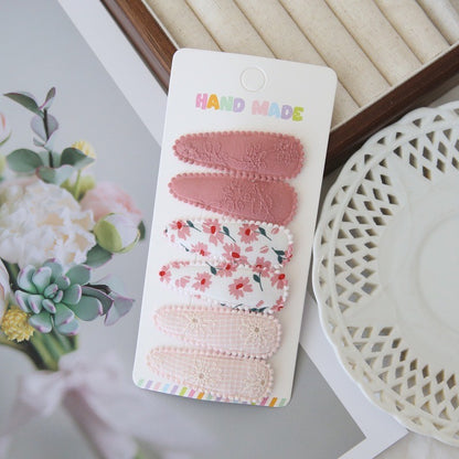 (isi 3psg) Set Jepitan rambut | Pita Rambut | bayi anak bunga import perempuan aksesoris catalog Ai