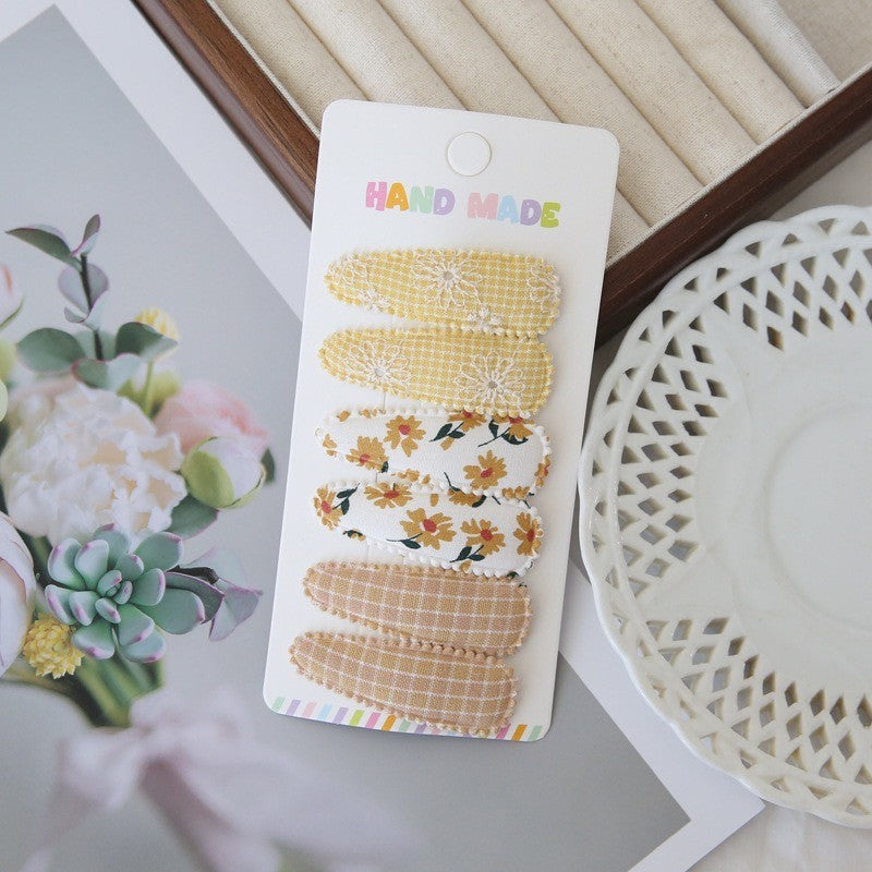 (isi 3psg) Set Jepitan rambut | Pita Rambut | bayi anak bunga import perempuan aksesoris catalog Ai