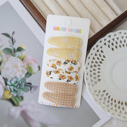 (isi 3psg) Set Jepitan rambut | Pita Rambut | bayi anak bunga import perempuan aksesoris catalog Ai