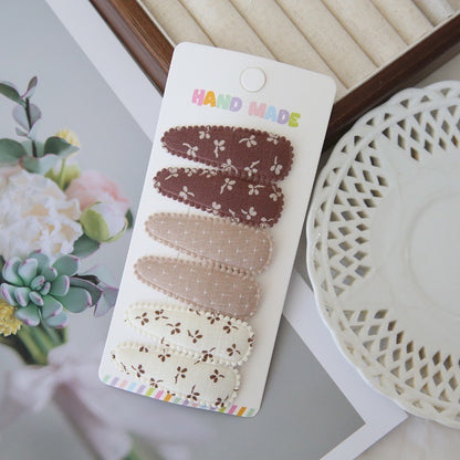 (isi 3psg) Set Jepitan rambut | Pita Rambut | bayi anak bunga import perempuan aksesoris catalog Ai