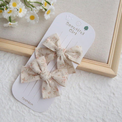 (isi 2psg) Set Jepitan rambut | Pita Rambut | bayi anak bunga import perempuan aksesoris catalog ATSP AK