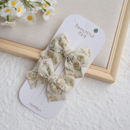 (isi 2psg) Set Jepitan rambut | Pita Rambut | bayi anak bunga import perempuan aksesoris catalog ATSP AK