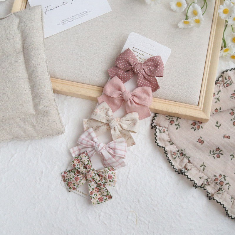 (isi 5pcs) Set Jepitan rambut | Pita Rambut | bayi anak bunga import perempuan aksesoris catalog ATSP AM