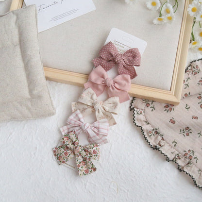 (isi 5pcs) Set Jepitan rambut | Pita Rambut | bayi anak bunga import perempuan aksesoris catalog ATSP AM