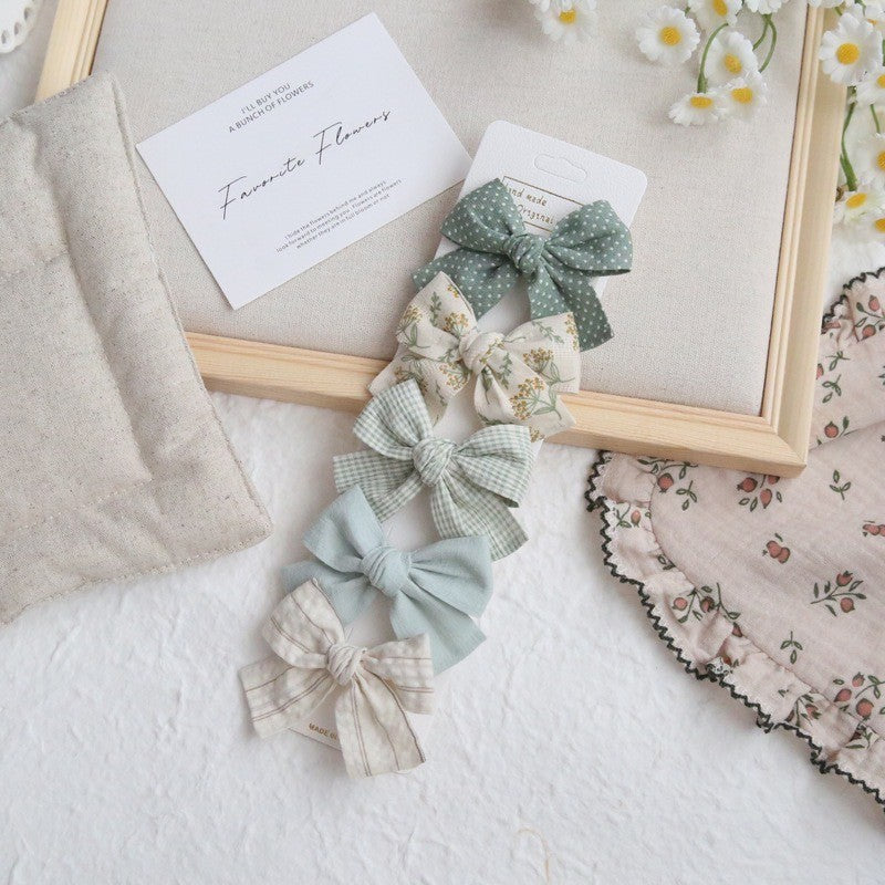 (isi 5pcs) Set Jepitan rambut | Pita Rambut | bayi anak bunga import perempuan aksesoris catalog ATSP AM