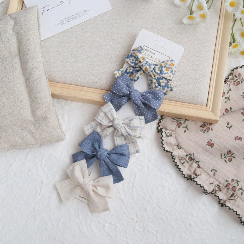 (isi 5pcs) Set Jepitan rambut | Pita Rambut | bayi anak bunga import perempuan aksesoris catalog ATSP AM