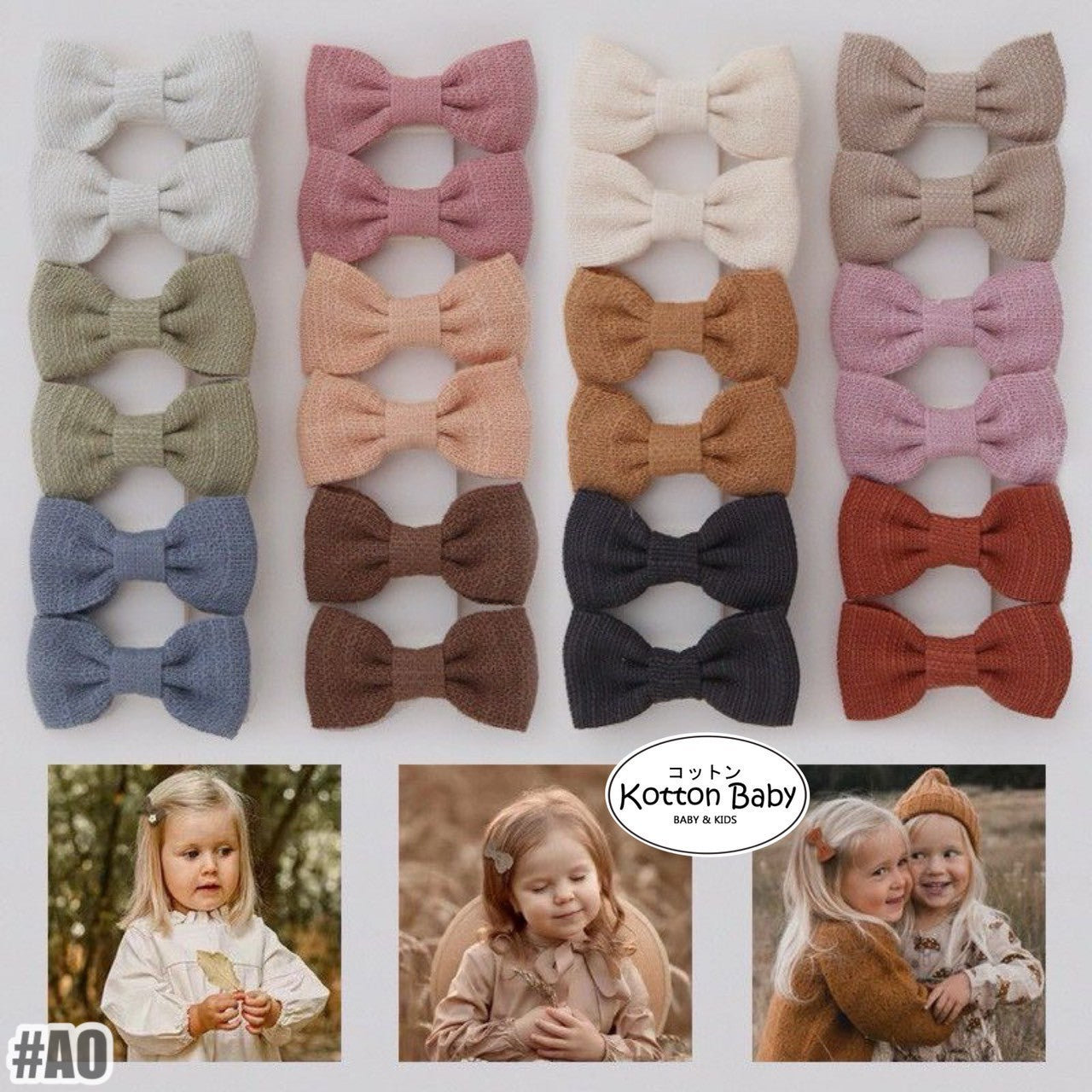 (isi 2pcs) Set Jepitan rambut | Pita Rambut | bayi anak bunga import perempuan aksesoris catalog ATSP AO