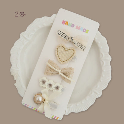 (isi 5pcs) Set Jepitan rambut | Pita Rambut | bayi anak bunga import perempuan aksesoris catalog ATSP AR