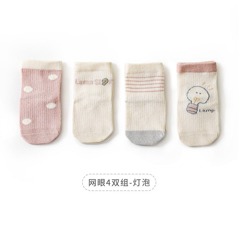 [4 PSG] 0-5 thn | KAOS KAKI BAYI ANAK IMPOR SOCKS LUCU KARAKTER KARTUN UNISEX Catalog QN QAU