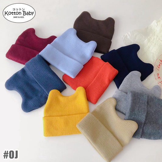 0-3 thn || Topi Bayi Newborn Anak Polos Kupluk Karakter Lucu Emen Anak Impor Catalog OIMG OJ