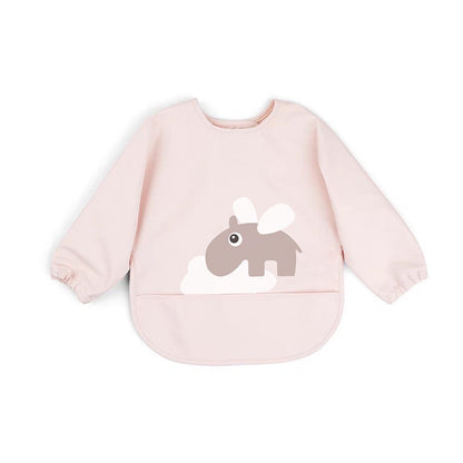BIB BAYI BAJU BLW LENGAN PANJANG / BABY SILICONE CELEMEK MAKAN MPASI / SLABBER / TATAKAN AIR LIUR CATALOG DQIN DAi