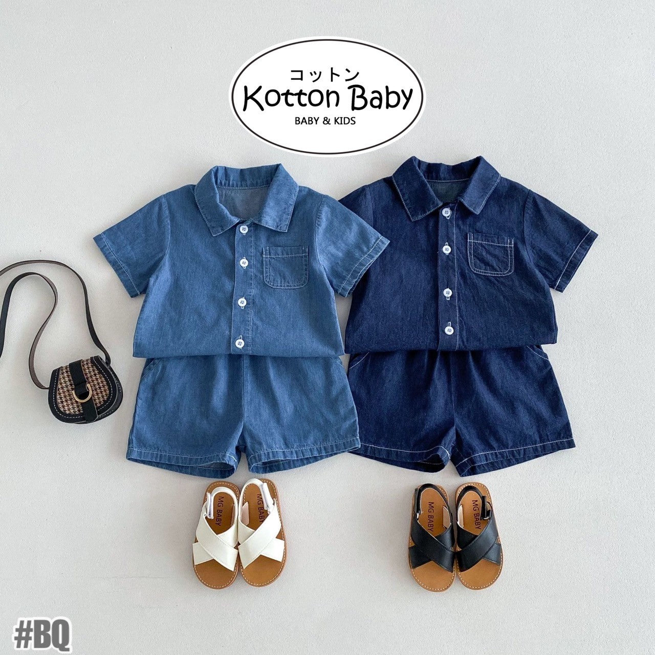 1-5 thn || SETELAN BAJU + CELANA PENDEK (1 set) UNISEX JALAN CASUAL CATALOG ZHBB BQ