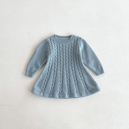 1-5thn | DRESS RUFFLE RAJUT BAJU PAKAIAN ANAK PEREMPUAN Catalog ZHBB BV